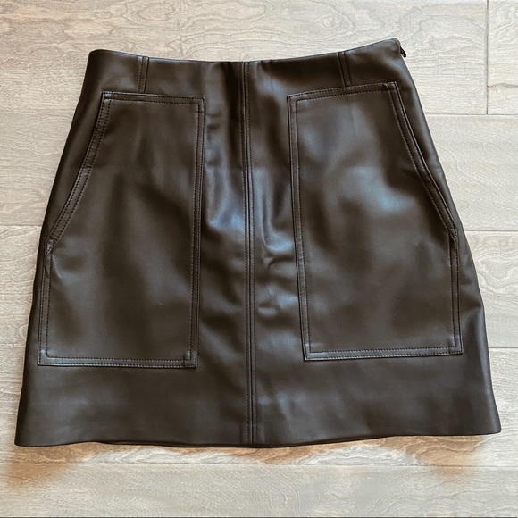 SOLD - H&M Faux Leather Mini Skirt